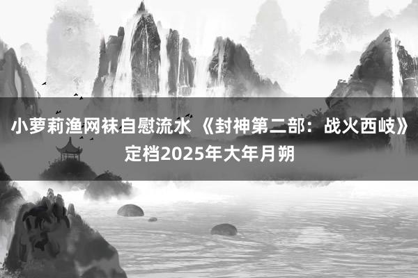 小萝莉渔网袜自慰流水 《封神第二部：战火西岐》定档2025年大年月朔